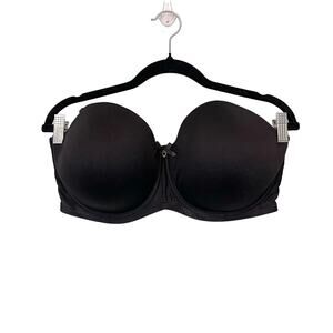 PARAFAIT Women's Black Convertible Underwear Push-Up Strapless Bra Size 42DDD